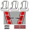 1983 Yamaha YZ 250 Euro Decal Kit